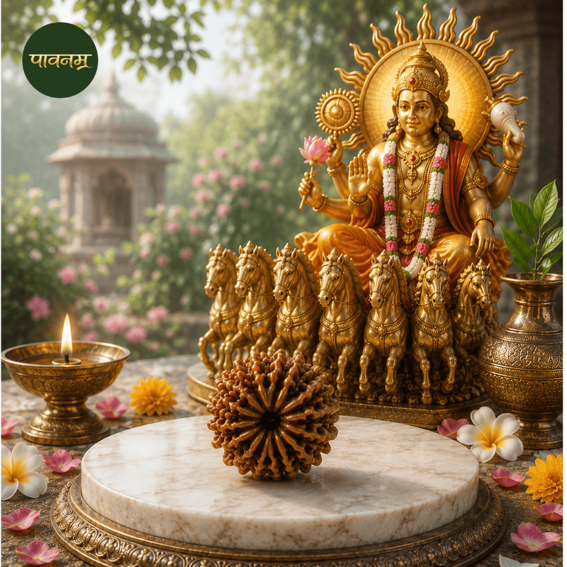 Pavanam 12 Mukhi Nepali Rudraksha – Surya Prakash | Leadership & Energy Bead