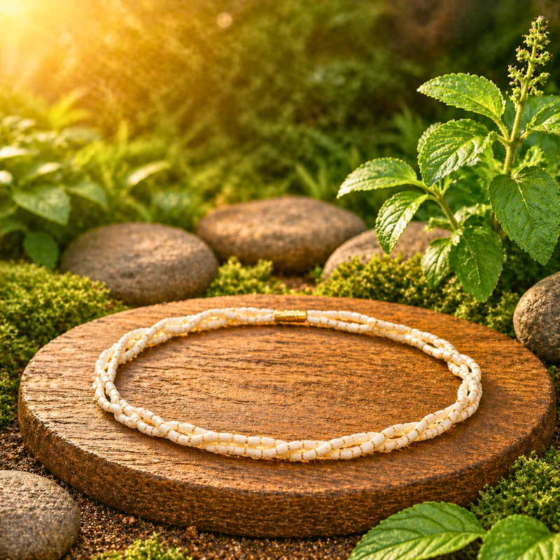 Pavanam Twisted Tulsi Kanthi Mala