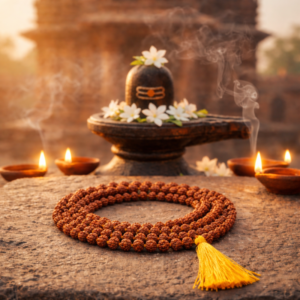 Pavanam 5 Mukhi Rudraksha Jap Mala (108 Beads)