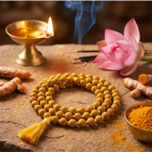 Pavanam Haldi Jaap Mala (108 Beads) – Guru Kripa & Prosperity
