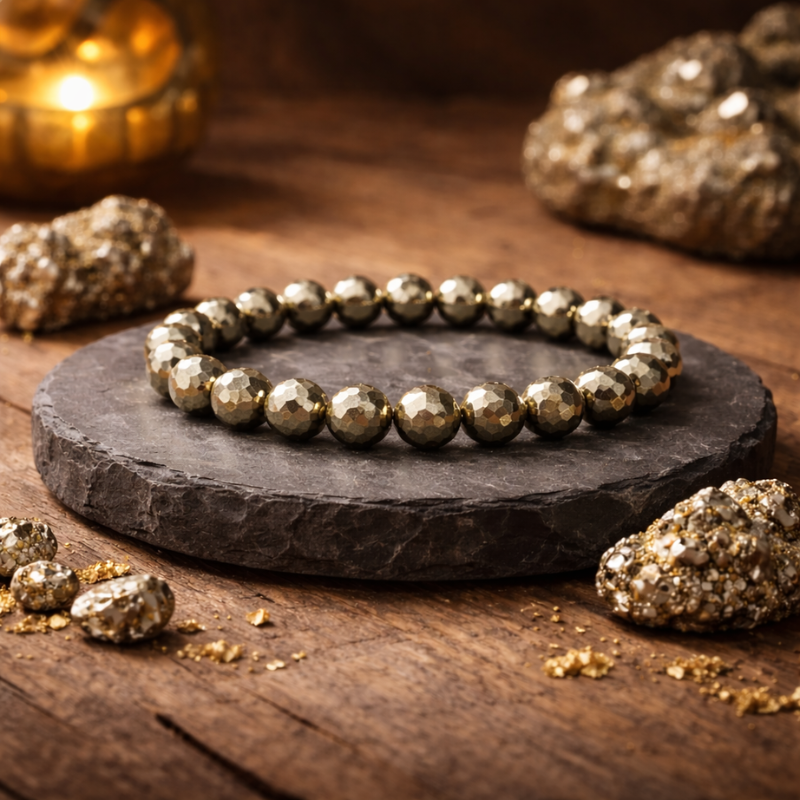 Pavanam Pyrite Power Bracelet – Wealth Attraction | Stability