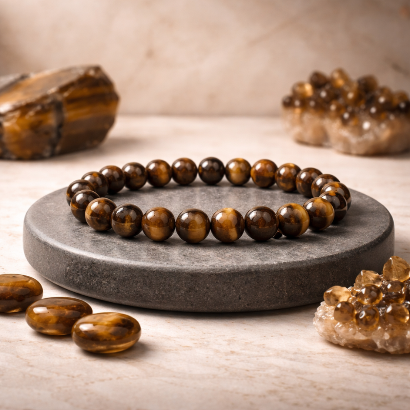 Pavanam Tiger Eye Power Bracelet – Confidence | Career Growth
