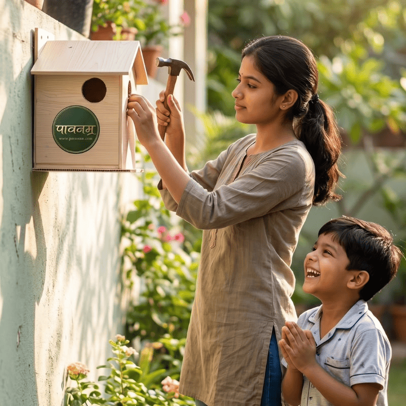 Pavanam Support a Dream Handcrafted Bird Nest - Image 3