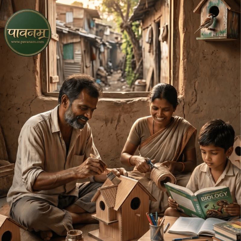 Pavanam Support a Dream Handcrafted Bird Nest - Image 4