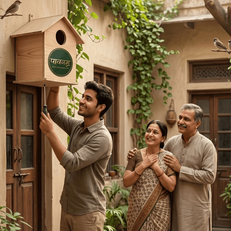 Pavanam Support a Dream Handcrafted Bird Nest - Image 6