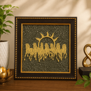 Pavanam 7 Horses Pyrite Prosperity Frame