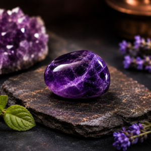 Pavanam Amethyst Tumble Stone – For Calmness & Clarity
